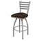 Holland Bar Stool Co 30" Swivel Bar Stool, Nickel Finish, Rein Coffee Seat 41030AN025 - alternate 1